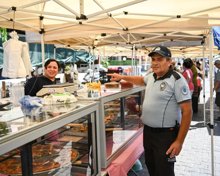 Kuşadası’nda Pazarlarda Denetimler Sürüyor