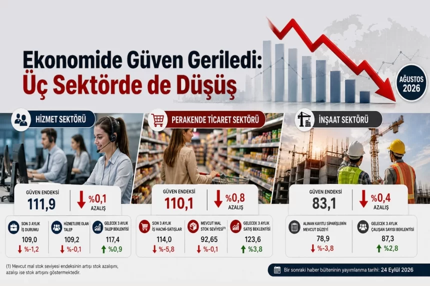Ekonomide Güven Geriledi: Üç Sektörde de Düşüş