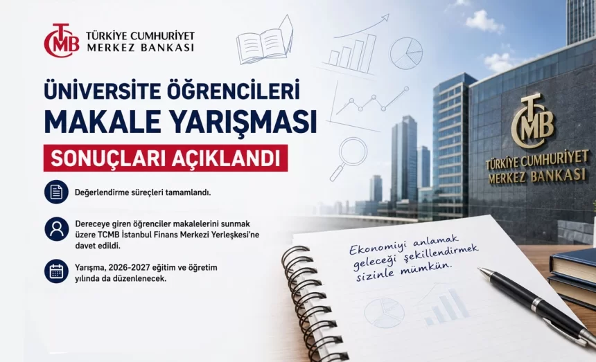 TCMB Üniversite Öğrencileri Makale Yarışmasının Sonuçları Açıklandı