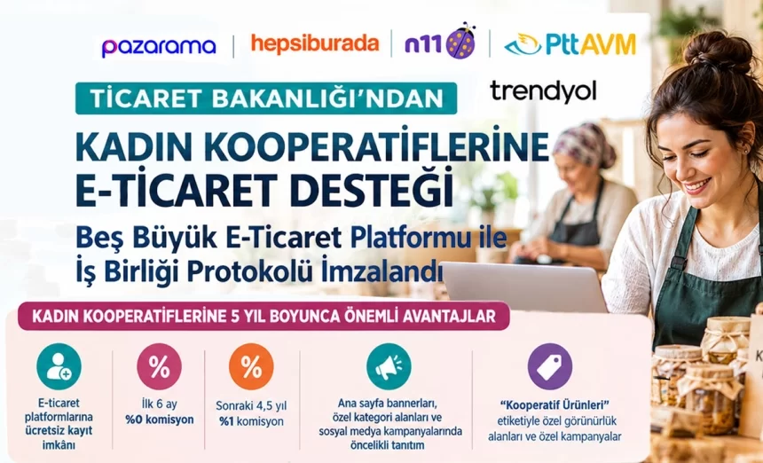Ticaret Bakanlığı’ndan Kadın Kooperatiflerine E-Ticaret Desteği